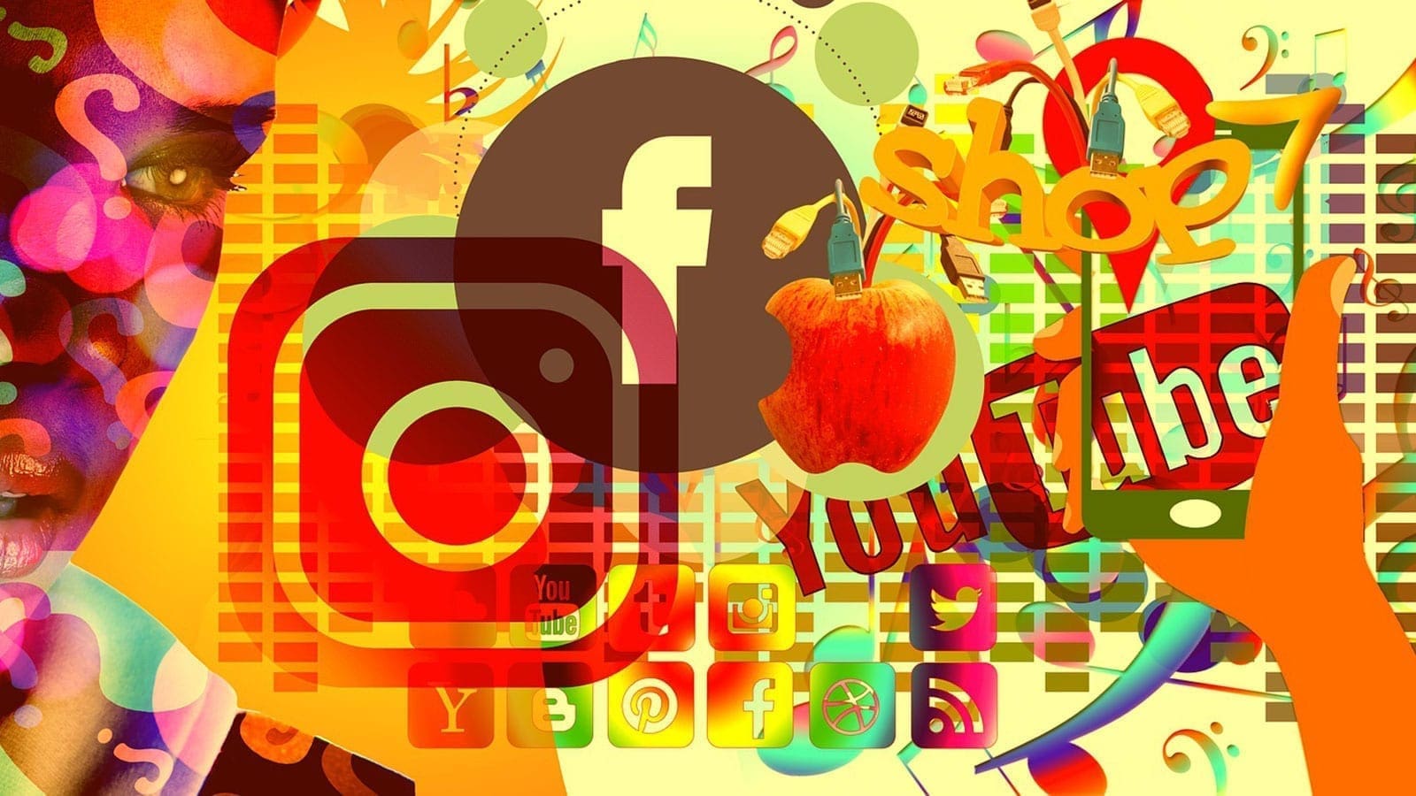 social media icon art