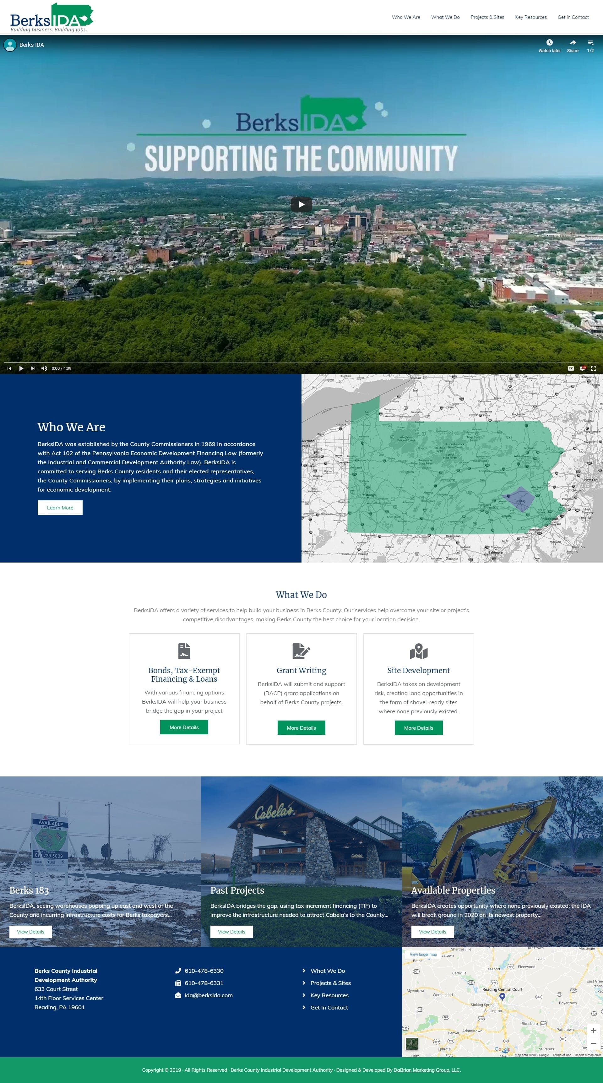 Berks County Industrial Development Authority (BerksIDA) New website and logo